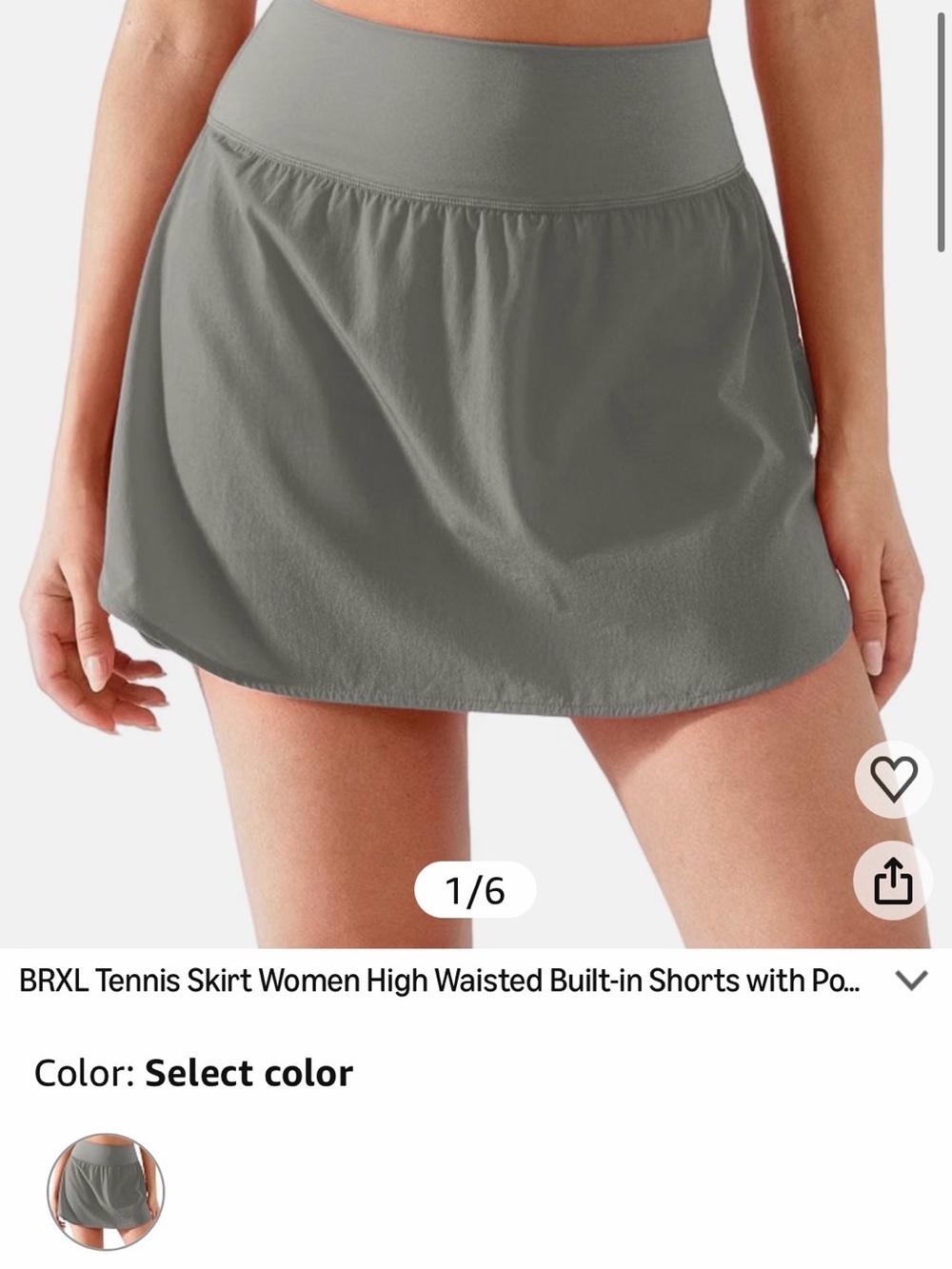 BRAND NEW! Light Beige Active Skirt with Comfortable Waistband